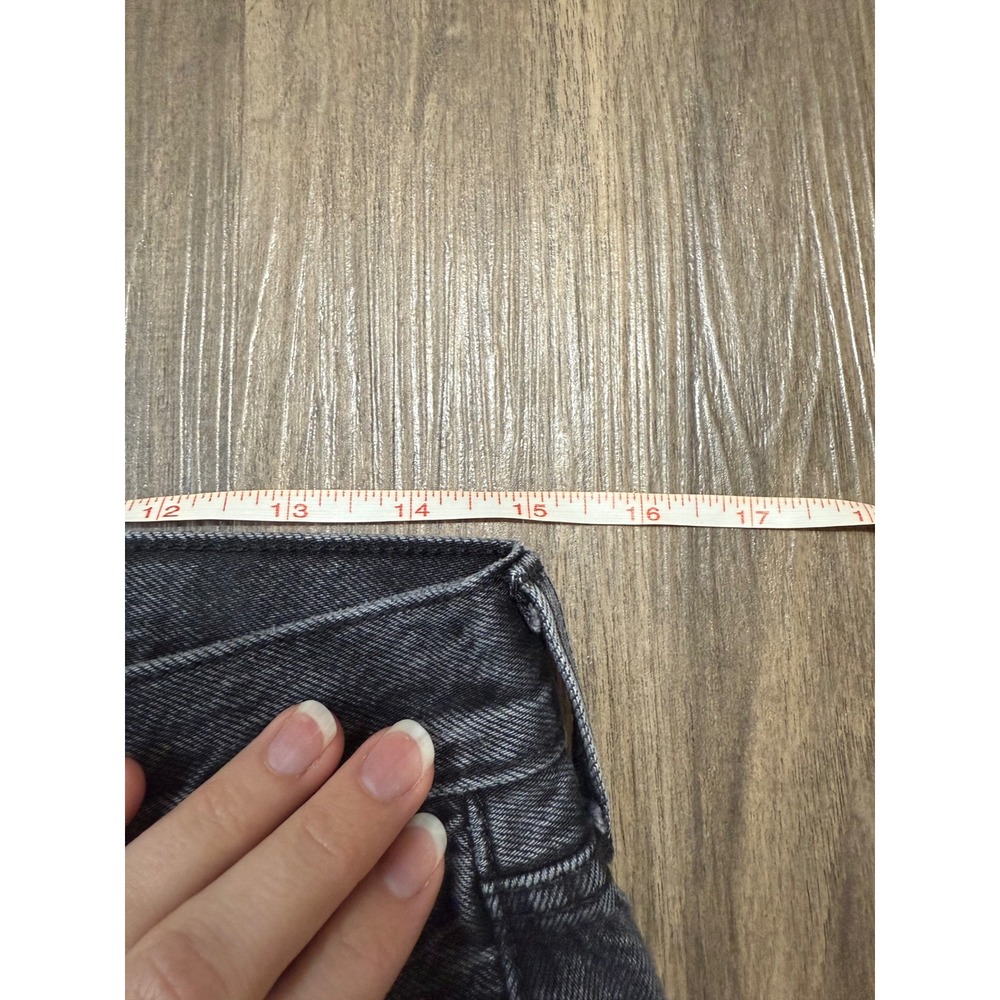 Levis 501 Original Fit Jeans Mens W30 L30‎ Black Distressed Ripped Denim - Picture 7 of 7